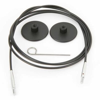Knitpro kabel 100cm zwart