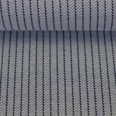 Wismar jacquard met strepen grijs-blauw