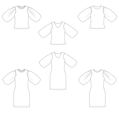 Gaelle top & jurk patroon voor dames & tieners - Bel'etoile