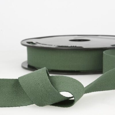 Keperlint olijf groen 14mm