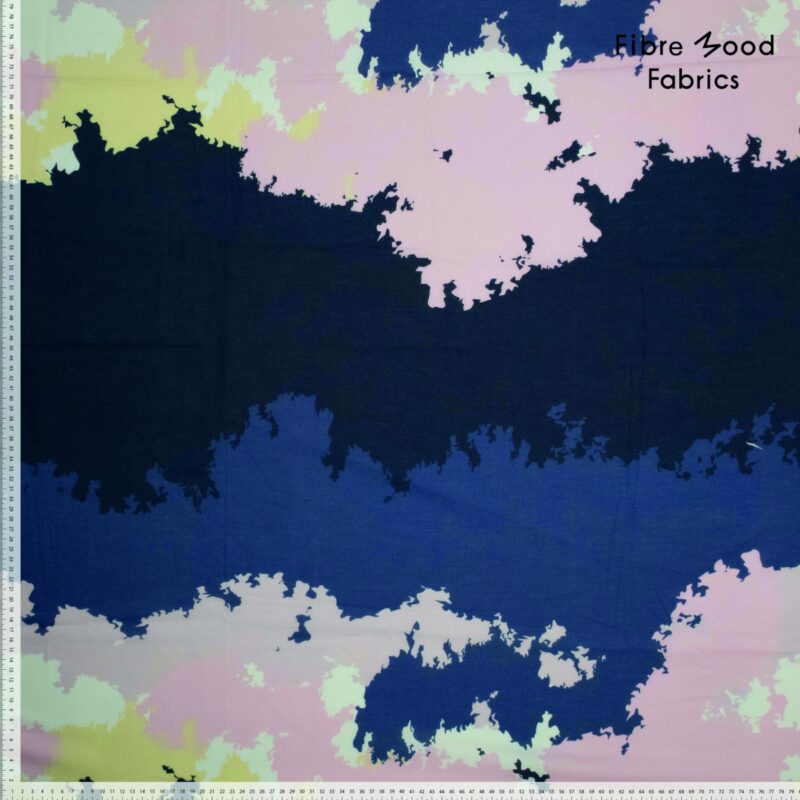 Fibre mood editie 33 - Woven dig batist blurry spots - Siren